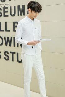 宽松欧美衬衫男图片,男士衬衫新潮流