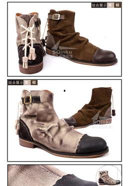 男士欧美风靴子图片,男士时尚靴子精选解析